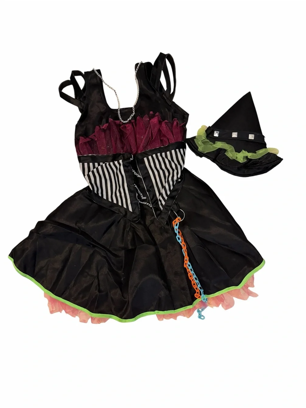 Rubie's Rockin' Out Witch Costume - Black, Pink & Lime. Costume Halloween.